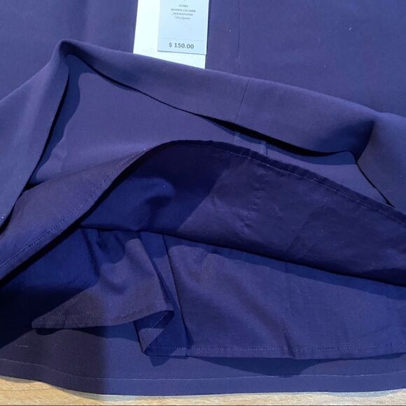 NWT Lacoste Purple & Black Color A-line Skirt - Picture 5 of 6
